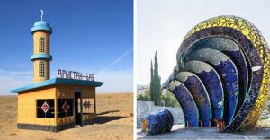 Безумная архитектура автобусных остановок бывшего СССР